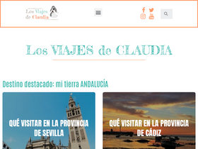 'losviajesdeclaudia.com' screenshot