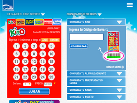 'loteria.cl' screenshot
