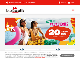 'loteriacastillo.com' screenshot