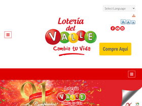 'loteriadelvalle.com' screenshot