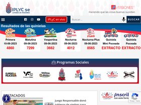 'loteriademisiones.com.ar' screenshot