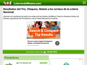 'loteriasdemexico.com' screenshot