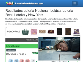 'loteriasdominicanas.com' screenshot
