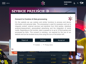 'lotnisko-chopina.pl' screenshot