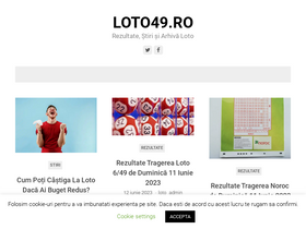 'loto49.ro' screenshot