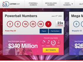'lottery.net' screenshot
