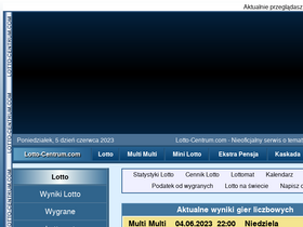 'lotto-centrum.com' screenshot