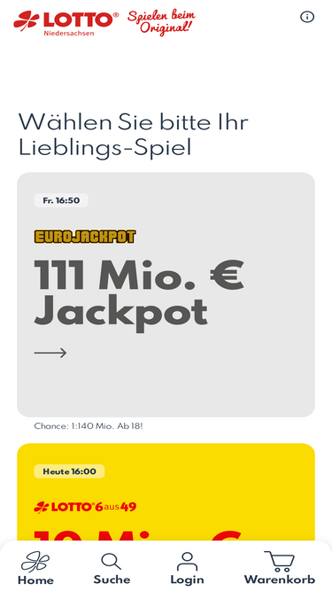 Lotto Niedersachsen App