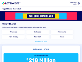 'lotto.com' screenshot