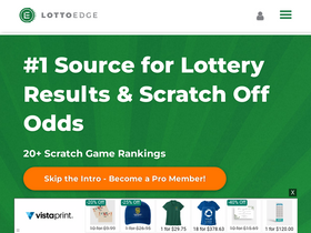 'lottoedge.com' screenshot