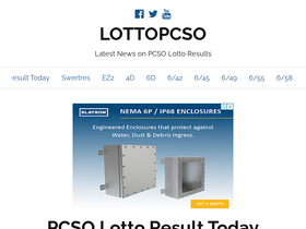 'lottopcso.com' screenshot