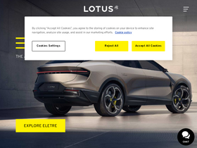 'lotuscars.com' screenshot