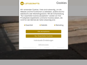 'lotuscrafts.eu' screenshot