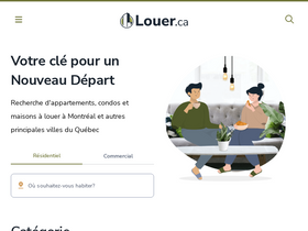 'louer.ca' screenshot