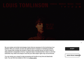 'louis-tomlinson.com' screenshot