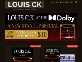 'louisck.com' screenshot