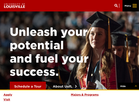 'louisville.edu' screenshot