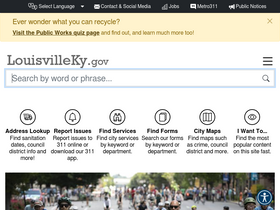 'louisvilleky.gov' screenshot