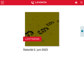 'lovdata.no' screenshot