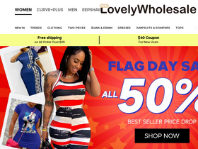 'lovelywholesale.com' screenshot
