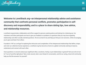 'loveshack.org' screenshot