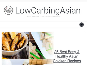 'lowcarbingasian.com' screenshot