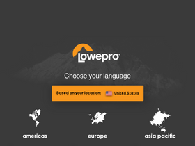 'lowepro.com' screenshot