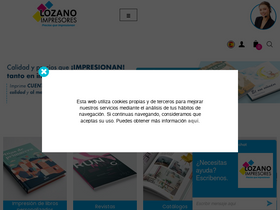'lozanoimpresores.com' screenshot