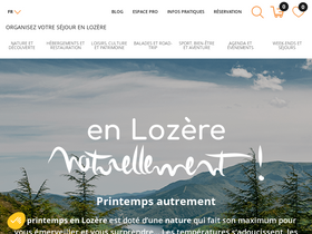 'lozere-tourisme.com' screenshot