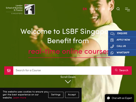 'lsbf.edu.sg' screenshot