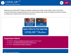 'lsnjlaw.org' screenshot