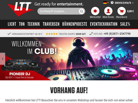 'ltt-versand.de' screenshot