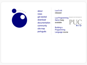 'lua.org' screenshot