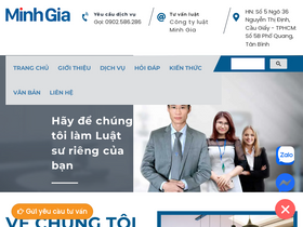 'luatminhgia.com.vn' screenshot