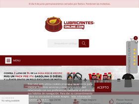 'lubricantes-online.com' screenshot