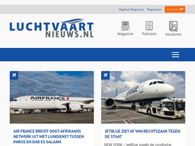 'luchtvaartnieuws.nl' screenshot