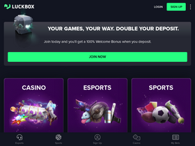 'luckbox.com' screenshot
