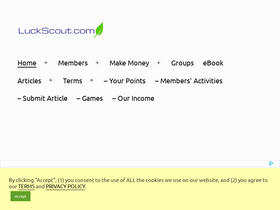 'luckscout.com' screenshot