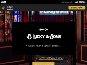 'luckyandsons.com.au' screenshot