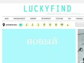 'luckyfind.fr' screenshot