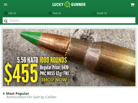 'luckygunner.com' screenshot