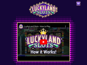 'luckylandslots.com' screenshot