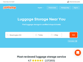 'luggagehero.com' screenshot