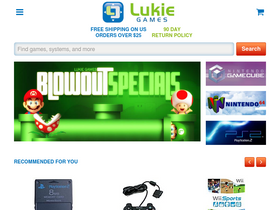 'lukiegames.com' screenshot