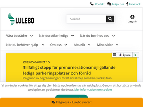 'lulebo.se' screenshot
