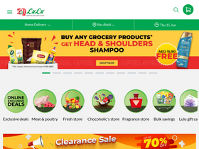 'luluhypermarket.com' screenshot