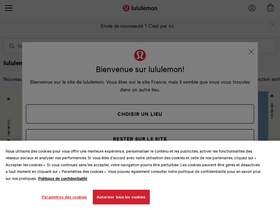 'lululemon.fr' screenshot