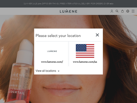 'lumene.com' screenshot