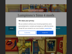 'lumpinoumods.com' screenshot