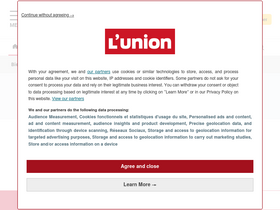 'lunion.fr' screenshot